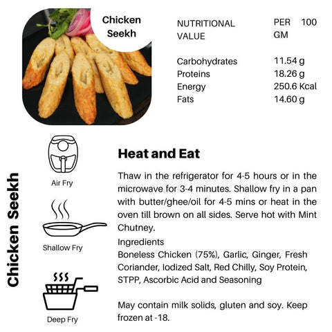 Chicken Seekh – Bold Flavor, High Protein Power!