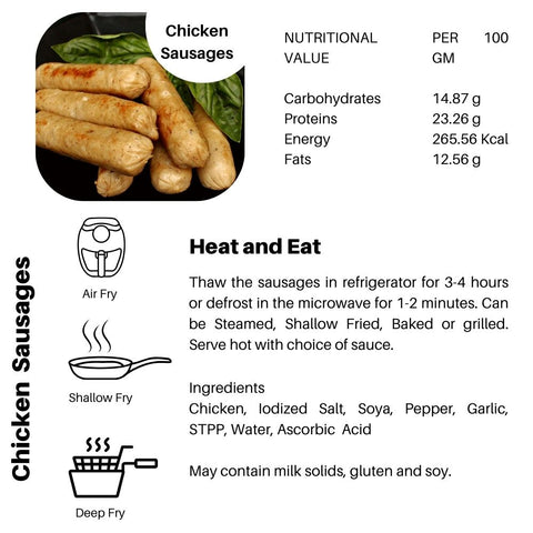 Chicken Sausages – Juicy, Meaty & Packed with Protein!